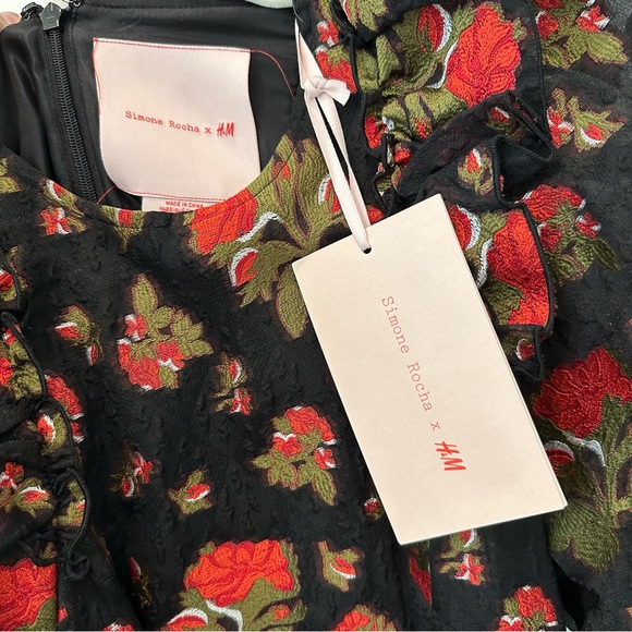 Simone Rocha x H&M Silk Blend Floral Dress - Picture 7 of 8